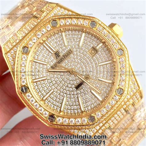 iced out moissanite diamonds replica audemars piguet royal oak|audemars piguet.